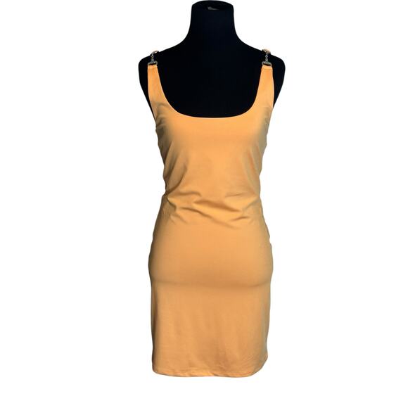 Forever 21 melon orange bodycon mini dress size medium - Picture 1 of 12
